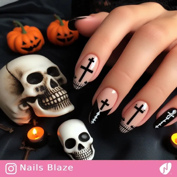 Cross Nails | Halloween - NB394