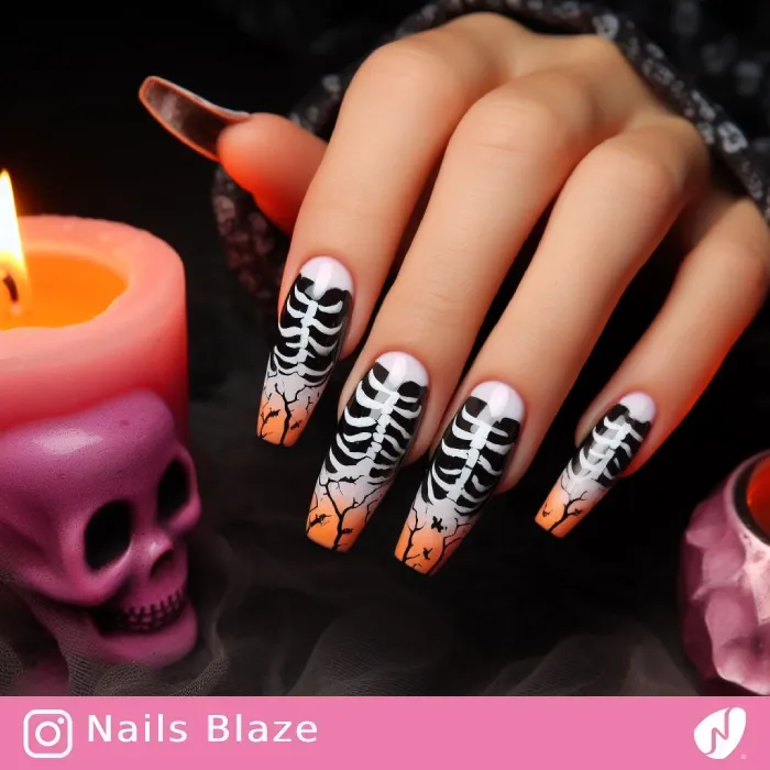 Skeleton Nails | Halloween- NB399
