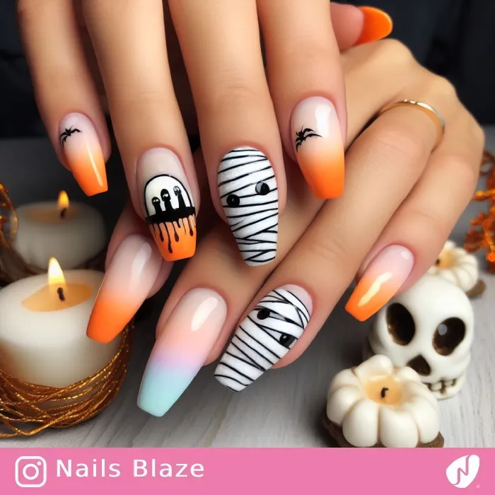 Mummy Nails | Halloween - NB404