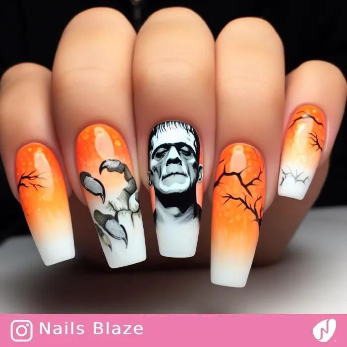 Frankenstein Nails | Halloween - NB406