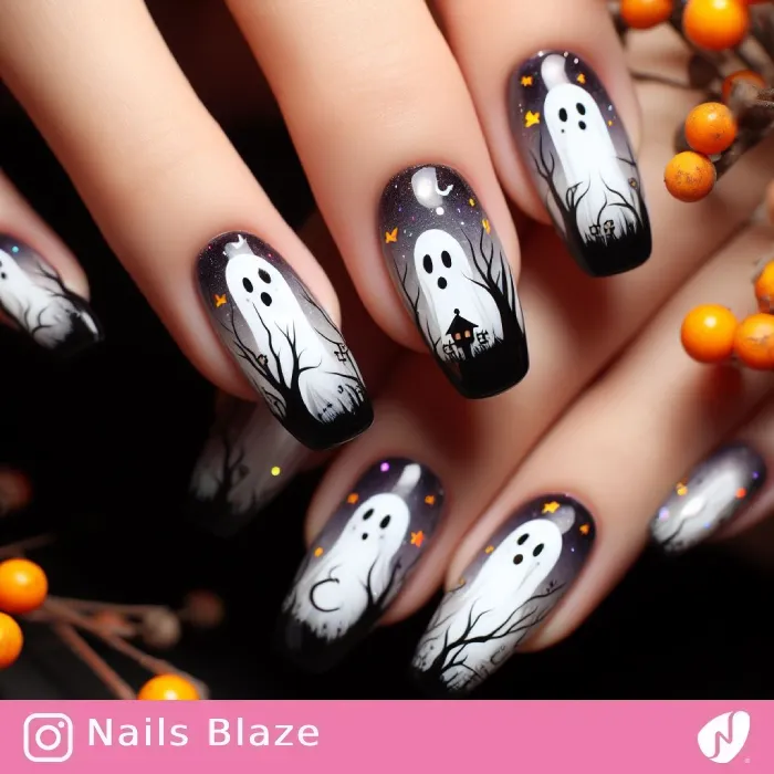 Ghost Nails | Halloween - NB407
