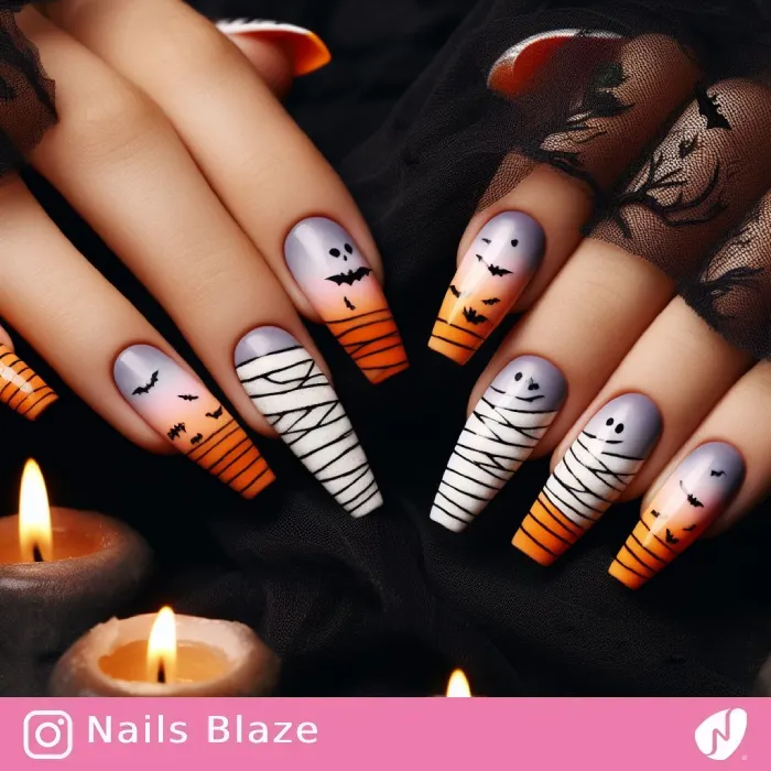 Mummy Nails | Halloween - NB418