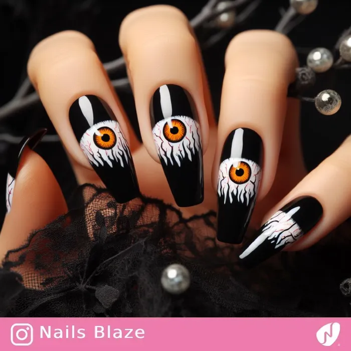 Eyeball Nails | Halloween - NB428