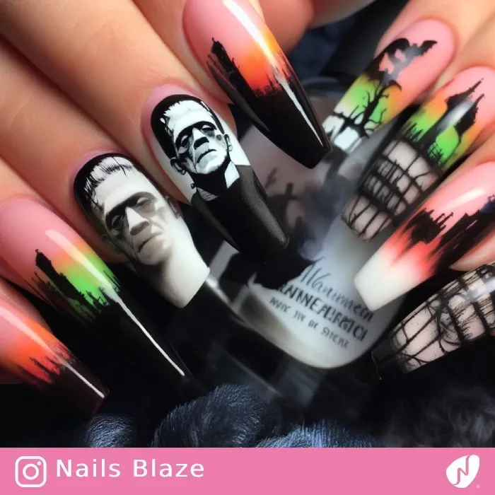 Frankenstein Nails | Halloween - NB430