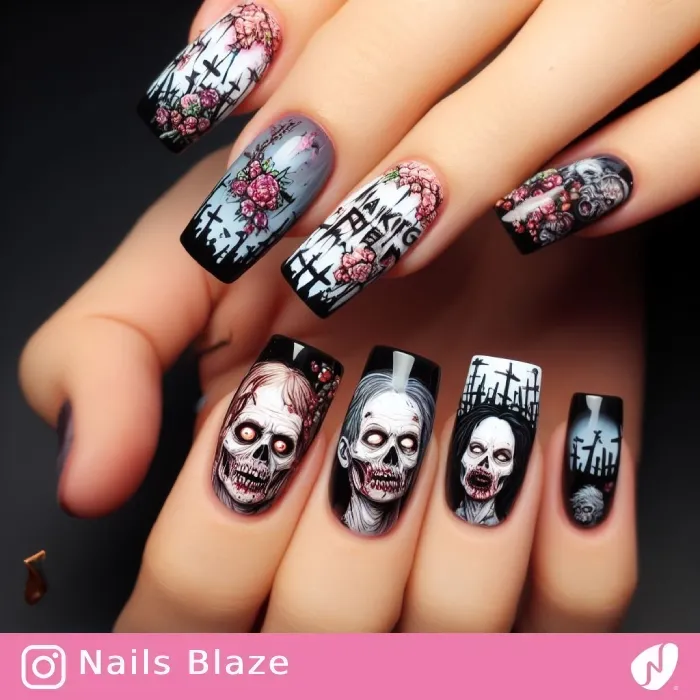 Zombie Nails | Halloween - NB434