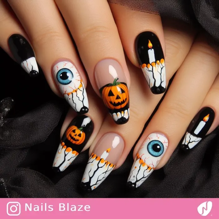 Eyeball Nails | Halloween - NB439