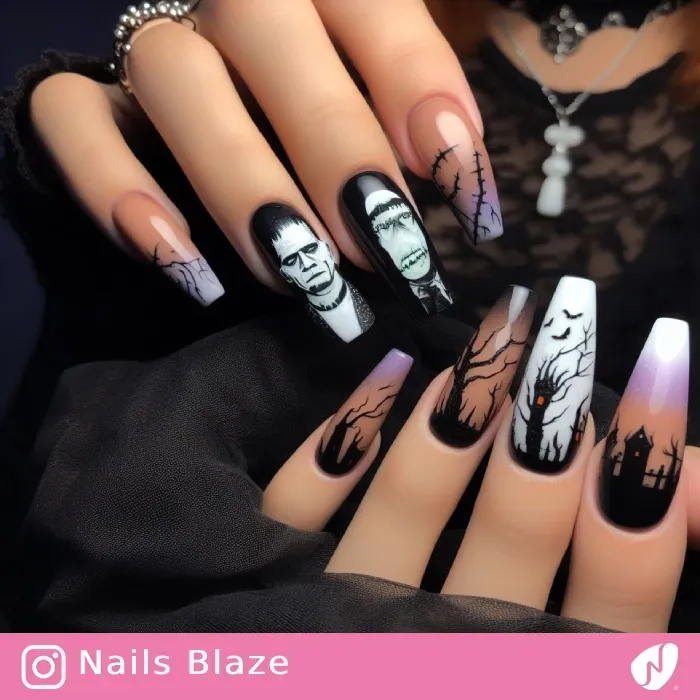 Frankenstein Nails | Halloween - NB447