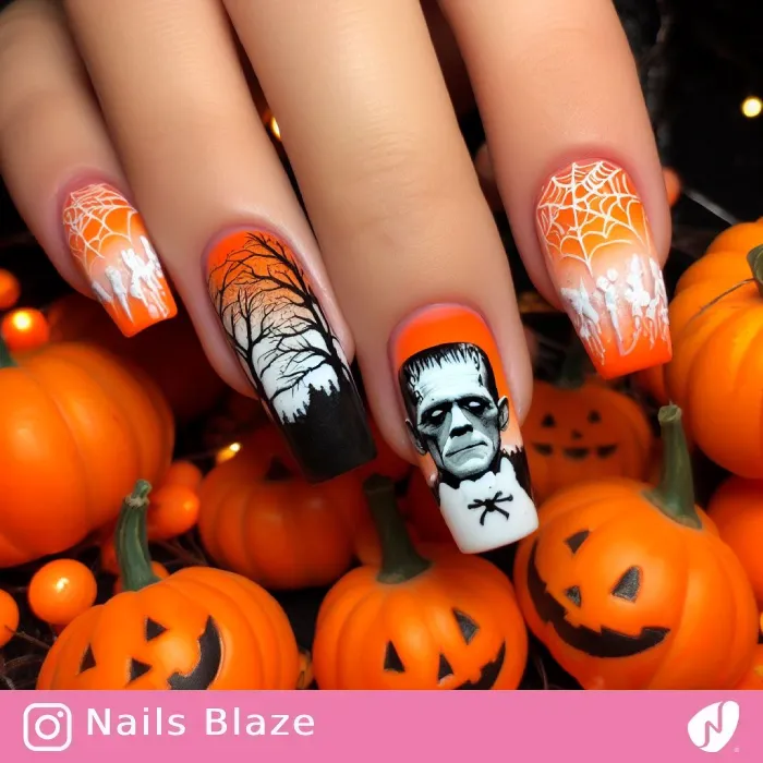 Frankenstein Nails | Halloween - NB457