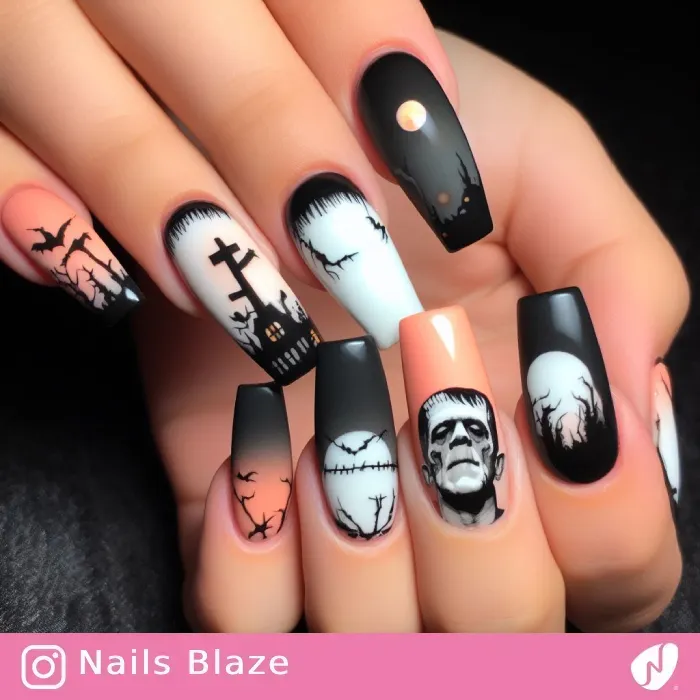 Frankenstein Nails | Halloween - NB459