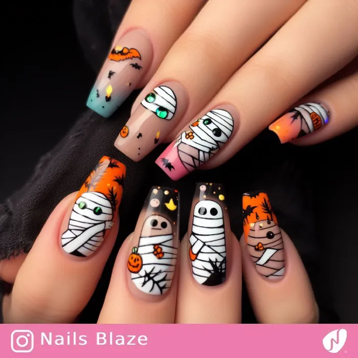 Mummy Nails | Halloween - NB465