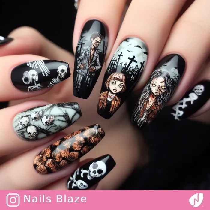 Horror Movie Nails | Halloween - NB467