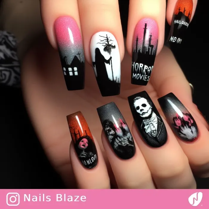 Horror Movie Nails | Halloween - NB468