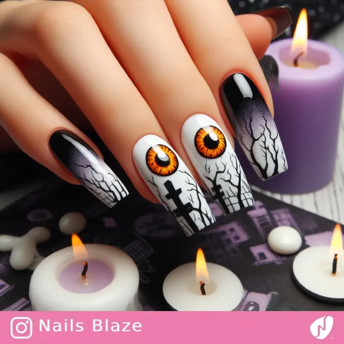 Eyeball Nails | Halloween - NB473