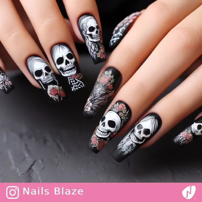 Skull Nails | Halloween- NB476