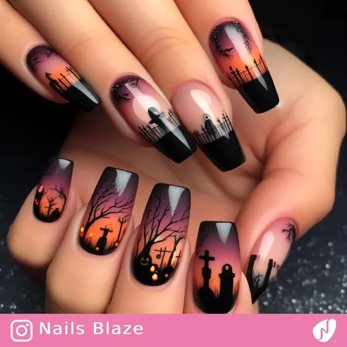 Graveyard Nails | Halloween - NB481