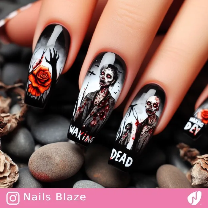 Zombie Nails | Halloween - NB483