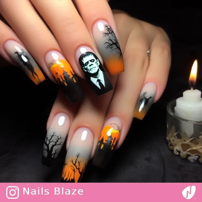 Frankenstein Nails | Halloween - NB484