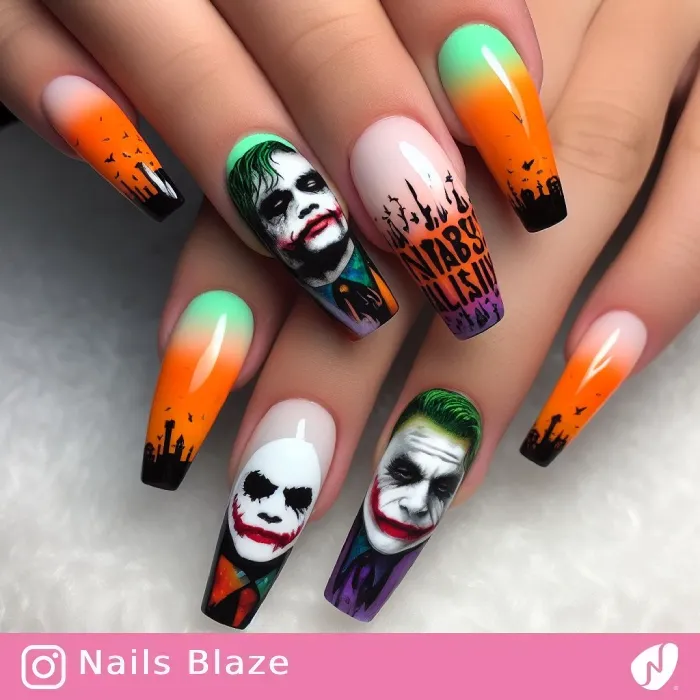 Joker Nails | Halloween - NB487