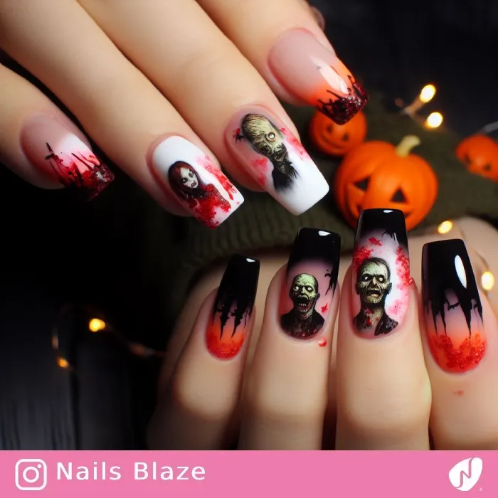 Zombie Nails | Halloween - NB489