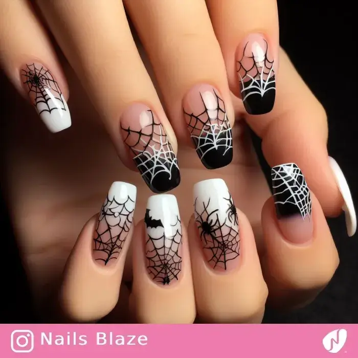 Spider Web Nails | Halloween - NB491