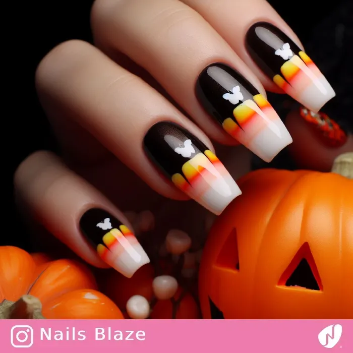 Candy Corn Nails | Halloween - NB498