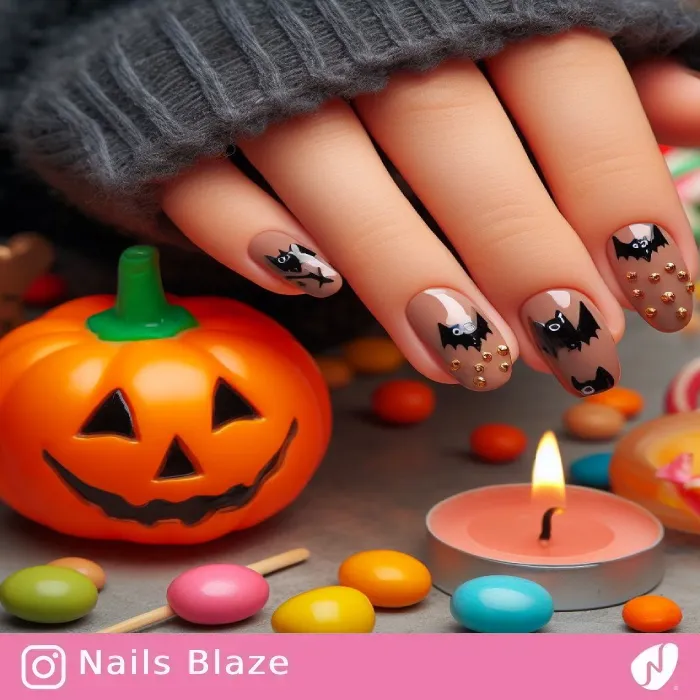 Kids Bat Nails | Halloween - NB527