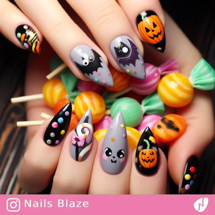 Bat Nails | Halloween - NB535