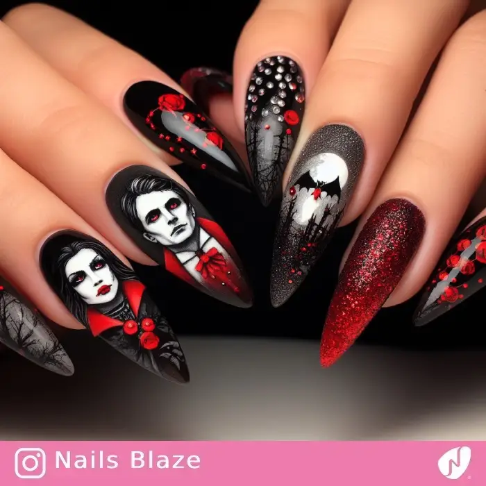 Vampire Nails | Halloween - NB544