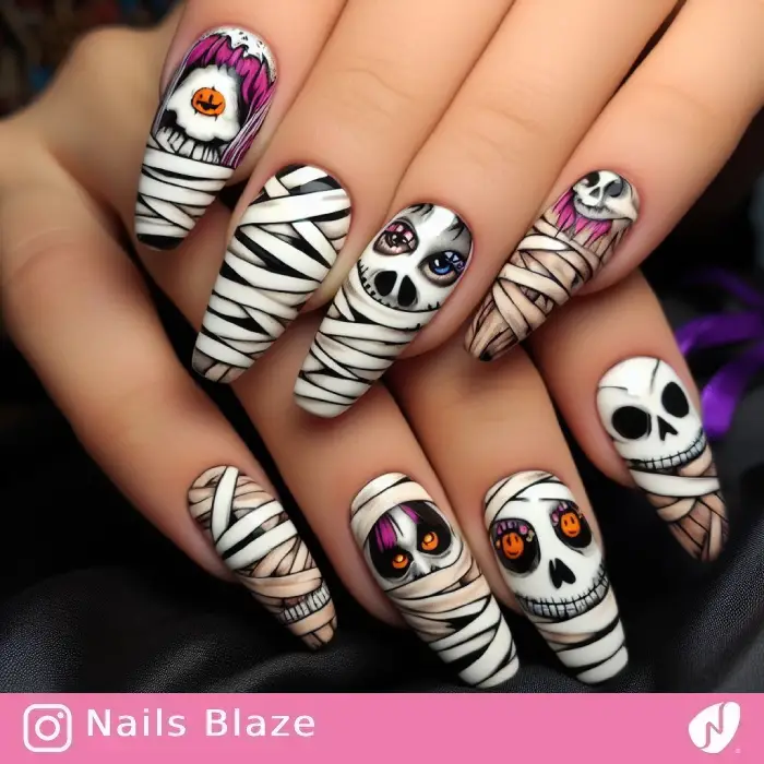 Mummy Nails | Halloween - NB547