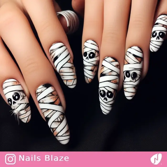 Mummy Nails | Halloween - NB551