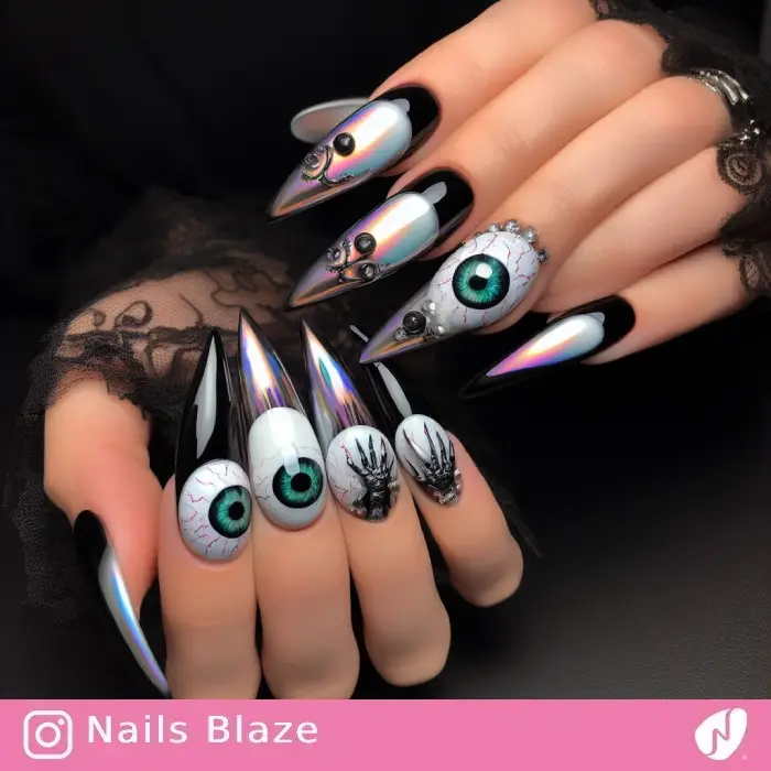 Eyeball Nails | Halloween - NB574
