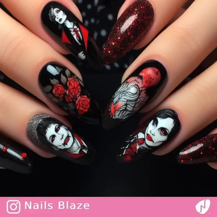 Vampire Nails | Halloween - NB580
