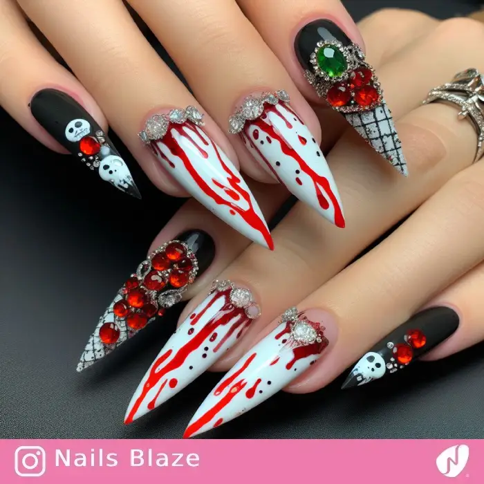 Blood Nails | Halloween - NB584