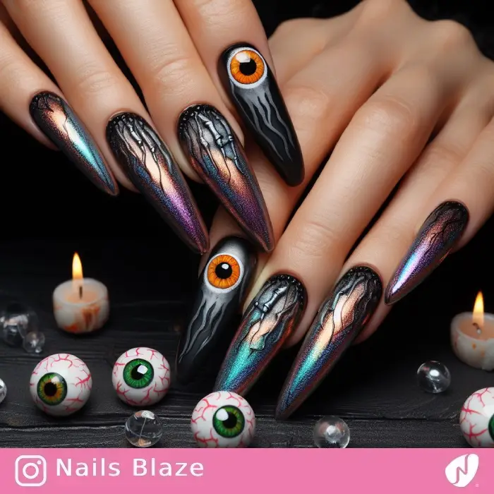 Eyeball Nails | Halloween - NB583