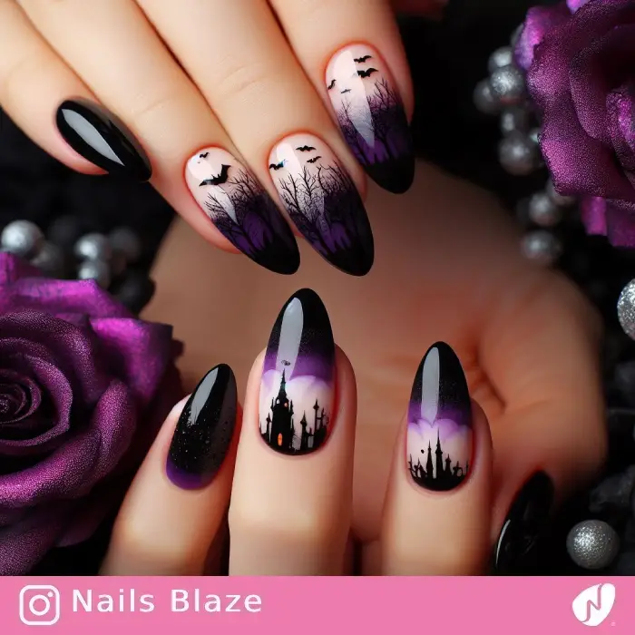 Haunted House Nails| Halloween - NB589