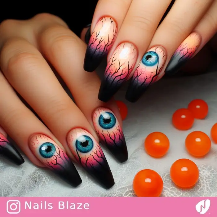 Eyeball Nails | Halloween - NB590
