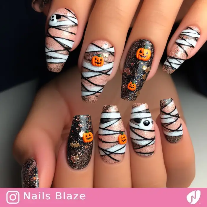 Mummy Nails | Halloween - NB591