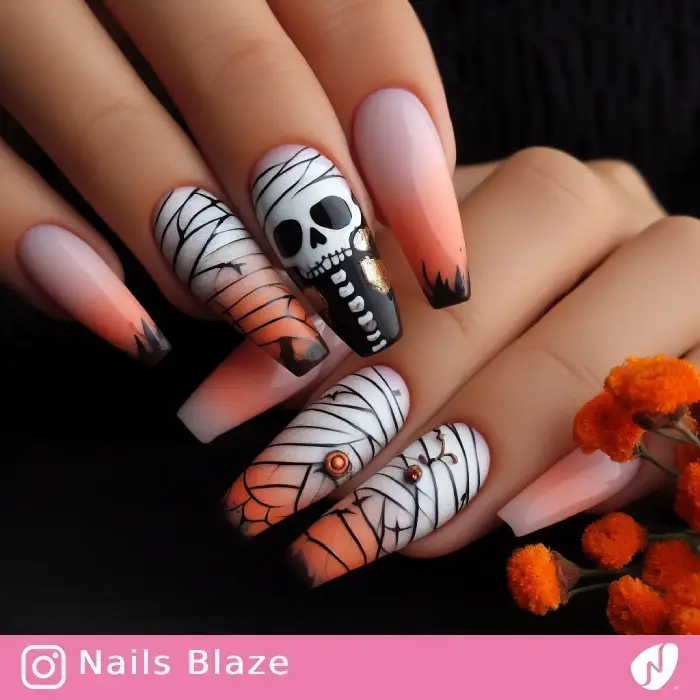 Mummy Nails | Halloween - NB596