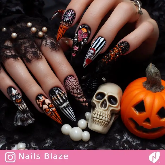 Skull Nails | Halloween - NB599