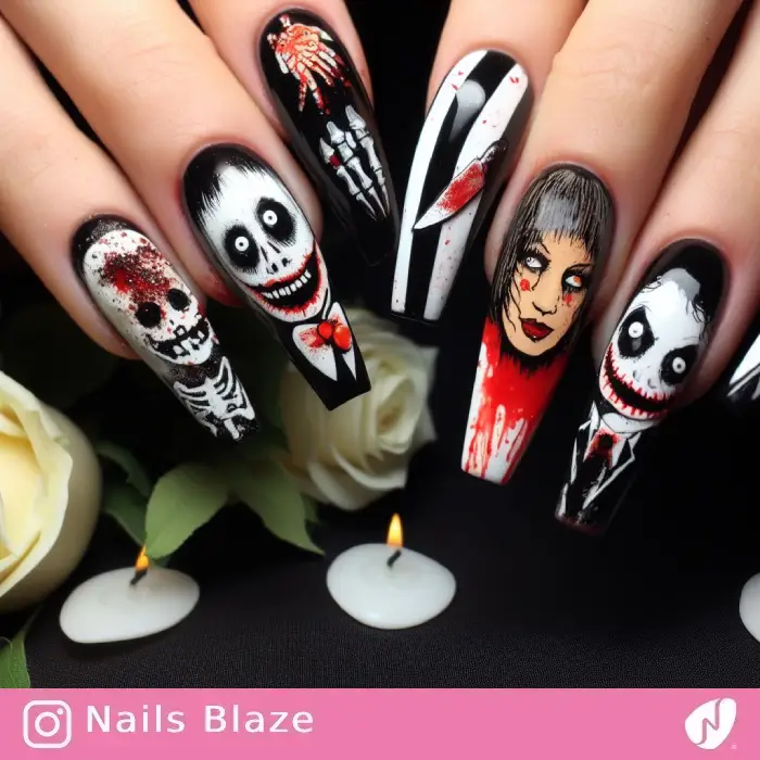 Horror Movie Nails | Halloween - NB601