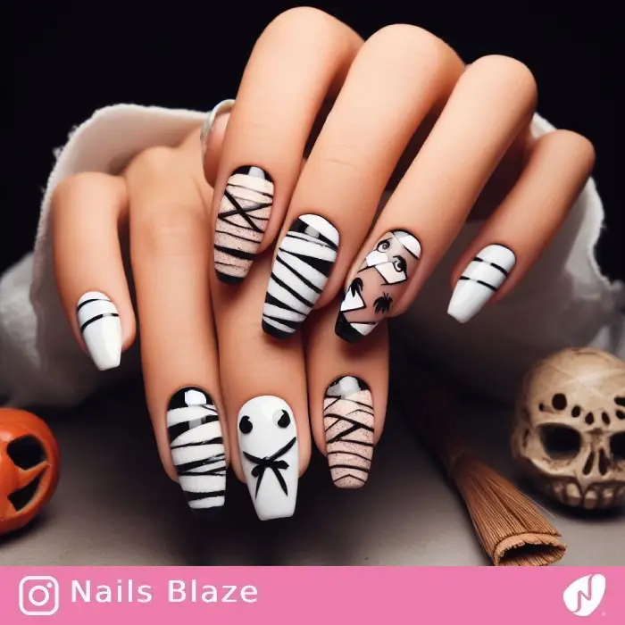 Mummy Nails | Halloween - NB606