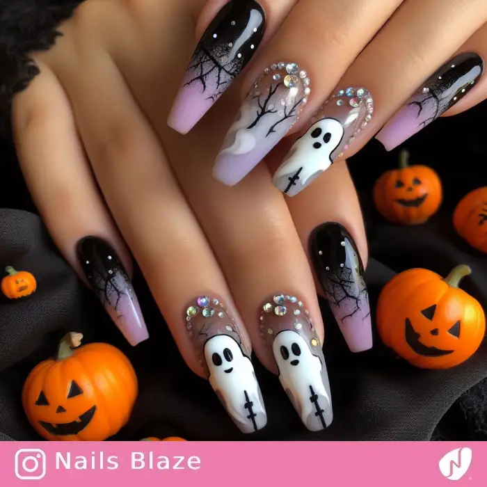 Ghost Nails | Halloween - NB614