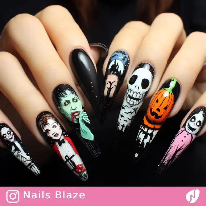 Horror Movie Nails | Halloween - NB615