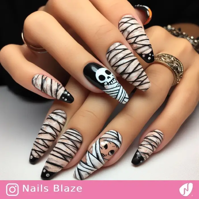 Mummy Nails | Halloween - NB616