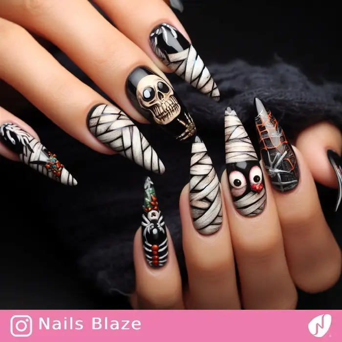 Mummy Nails | Halloween - NB619