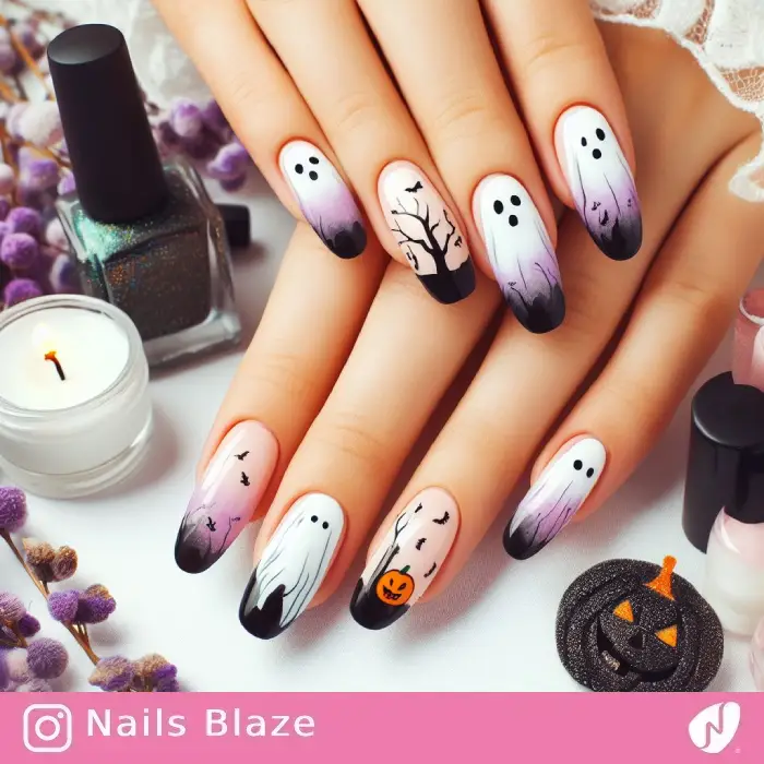 Ghost Nails | Halloween - NB628