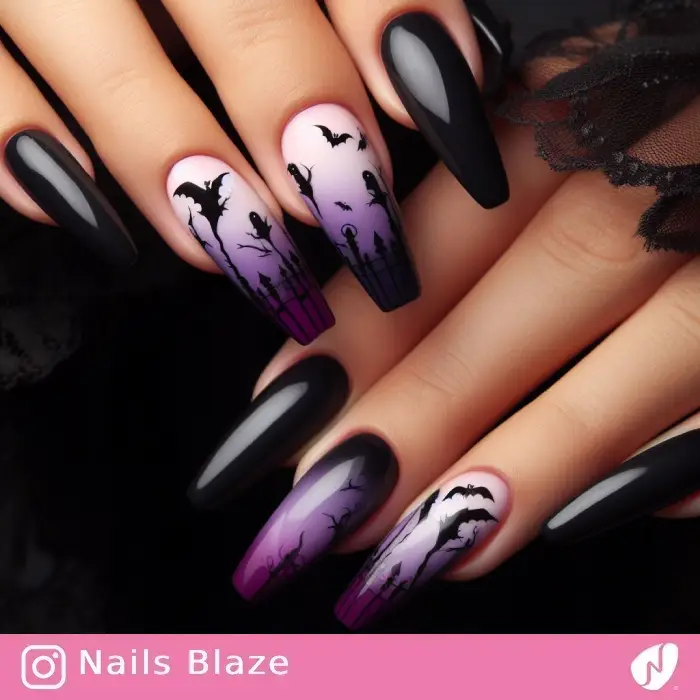 Bat Nails | Halloween - NB631