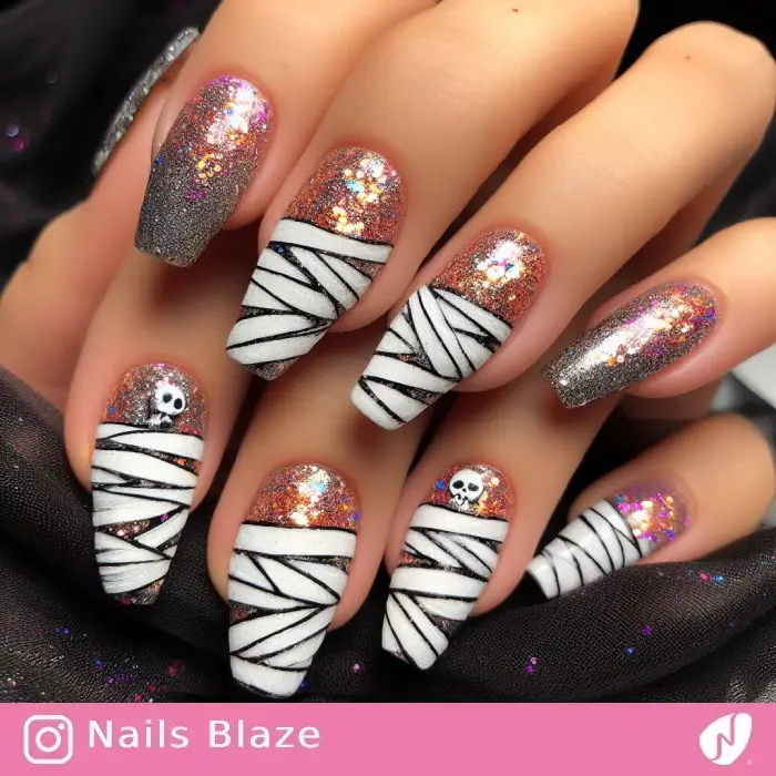 Mummy Nails | Halloween  NB632