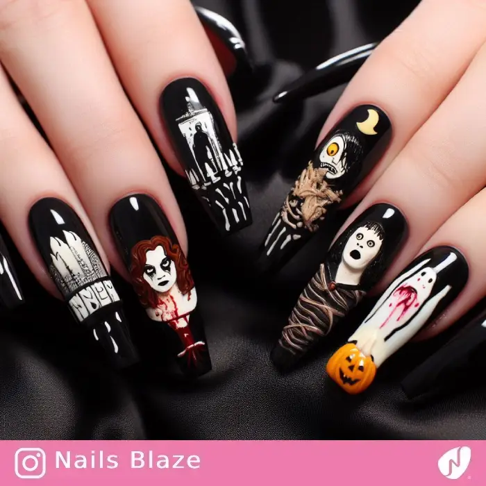 Horror Movie Nails | Halloween - NB637