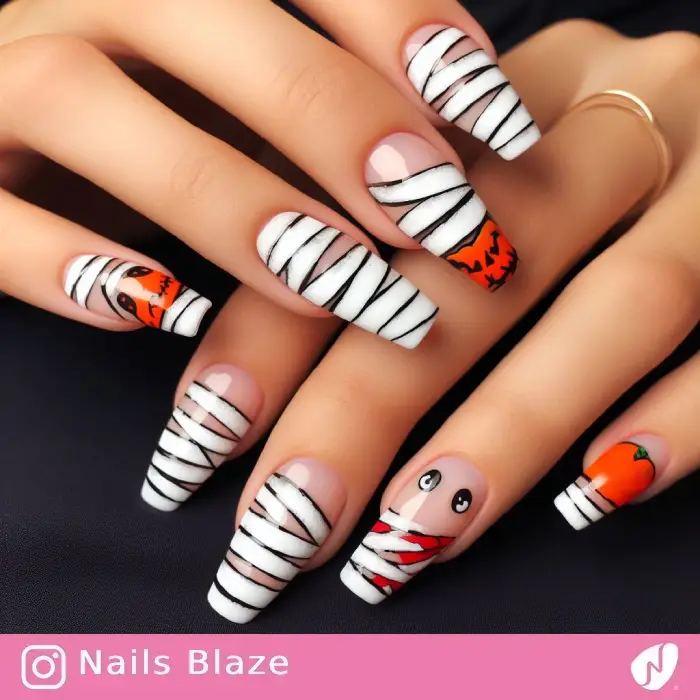 Mummy Nails | Halloween - NB647